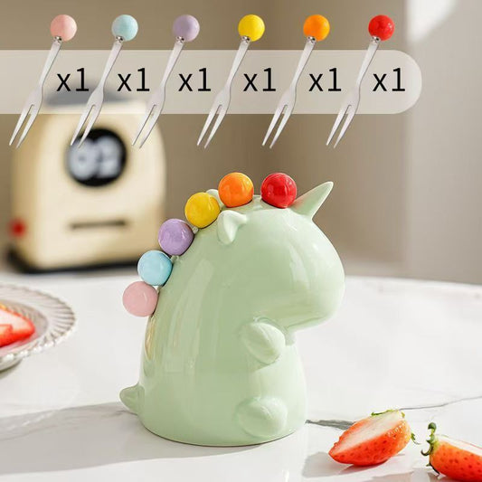 Unicorn Fork Holder with Six