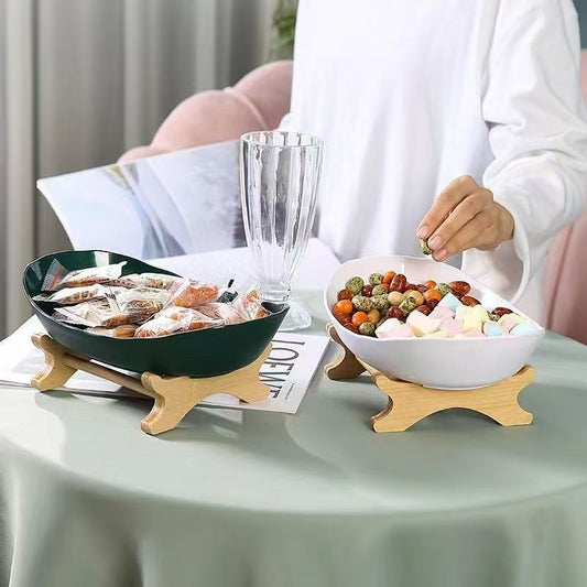 3-Tier Wooden Fruit & Vegetable Basket with Legs