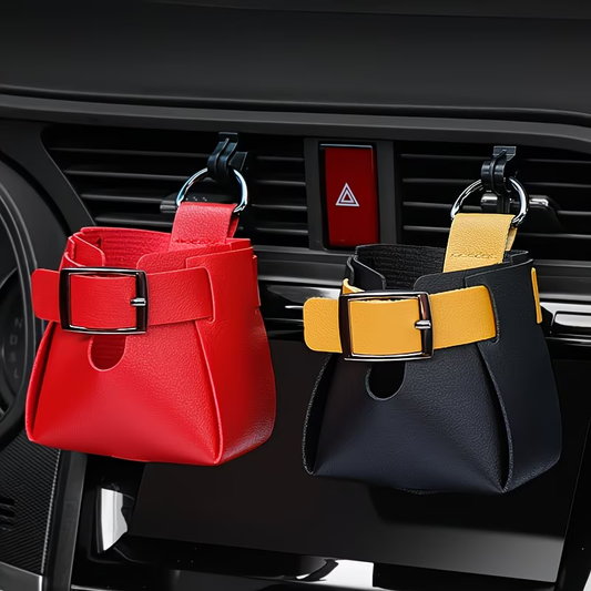 Diamond-Cut Car Trash Organizer