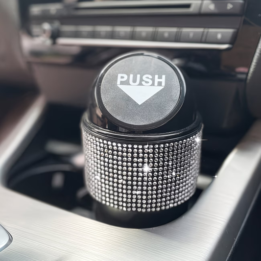 Sparkling Diamond Car Trash Bin