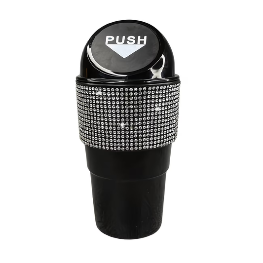 Sparkling Diamond Car Trash Bin