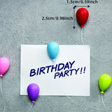 6pcs Colorful Macaron Balloon Fridge Magnets