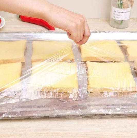 50pcs Transparent Food Service Trays with Lids