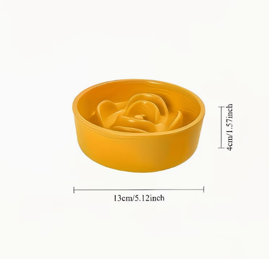 Anti-Tip Ceramic Slow-Feed Bowl