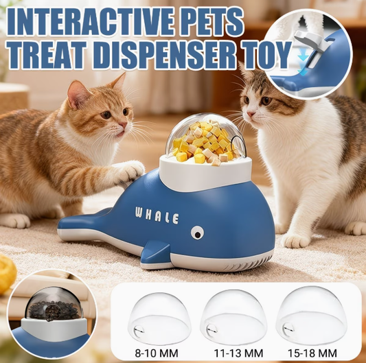 Whale-Shaped Interactive Dog Treat Toy