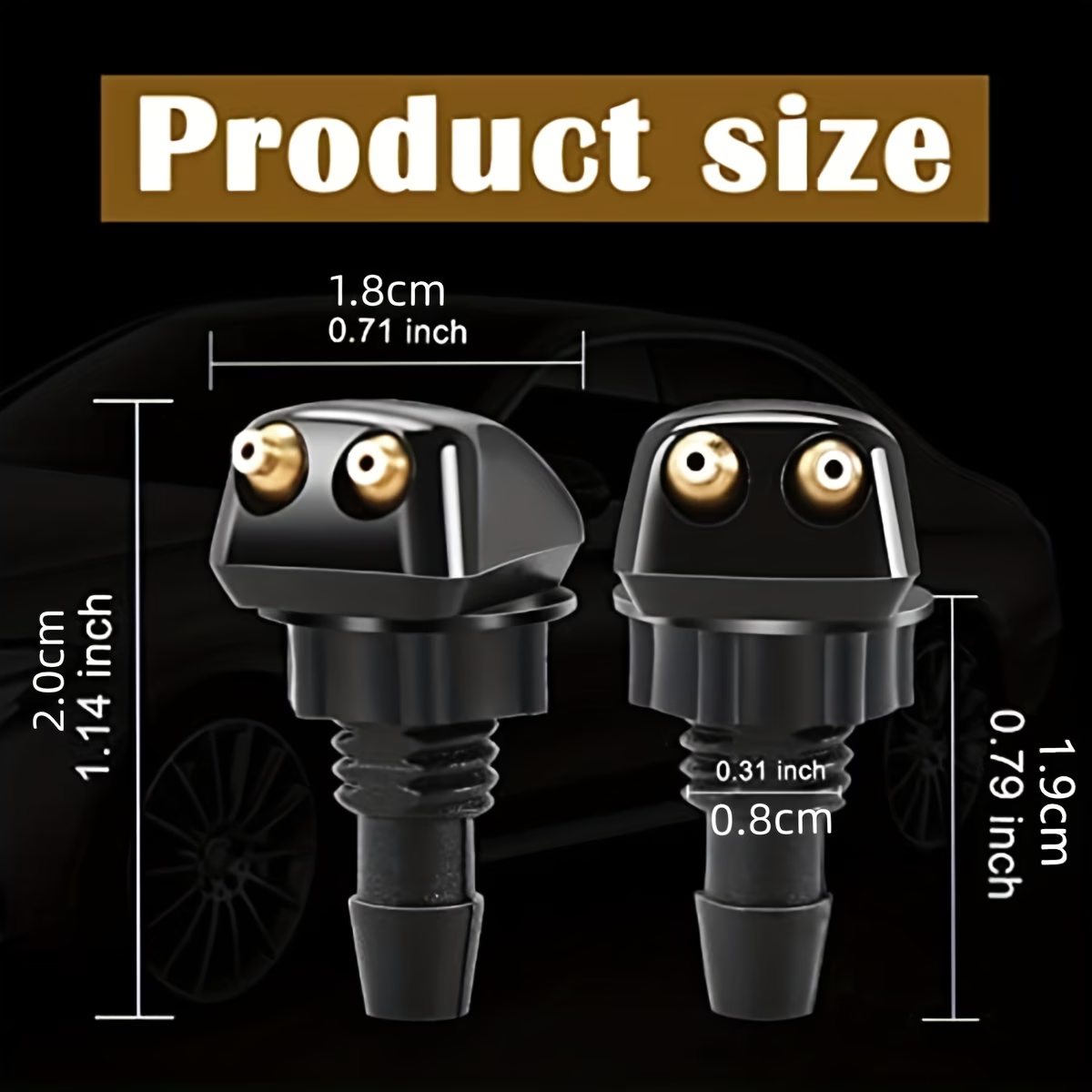 2pcs Washer Spray Nozzles