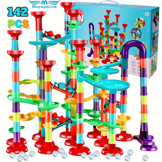 Colorful Marble Run Building Blocks