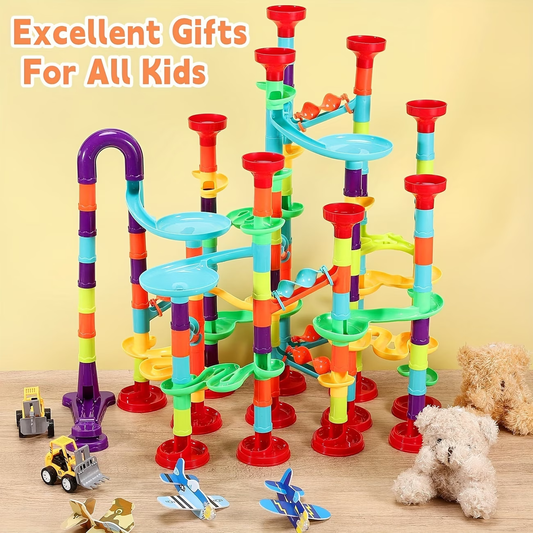Colorful Marble Run Building Blocks