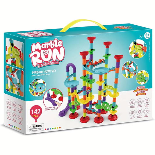 Colorful Marble Run Building Blocks