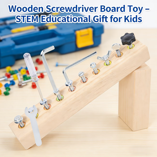 Wooden Screw Toy: Build & Learn
