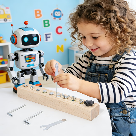 Wooden Screw Toy: Build & Learn