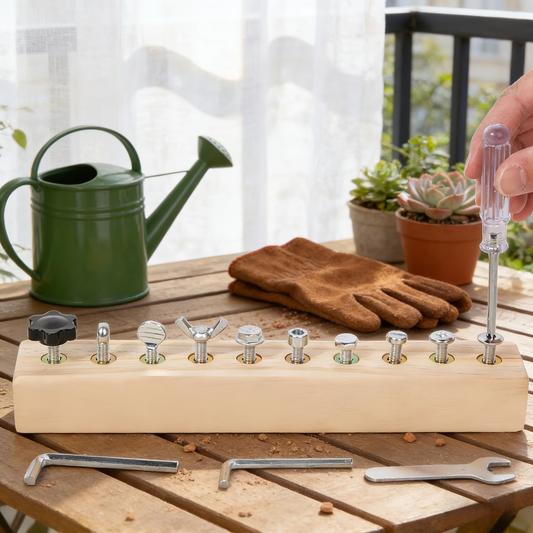 Wooden Screw Toy: Build & Learn