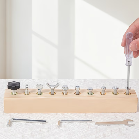 Wooden Screw Toy: Build & Learn