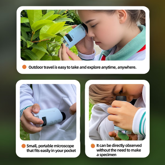 Mini Handheld LED Microscope Toy