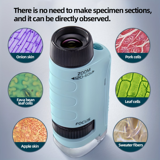 Mini Handheld LED Microscope Toy