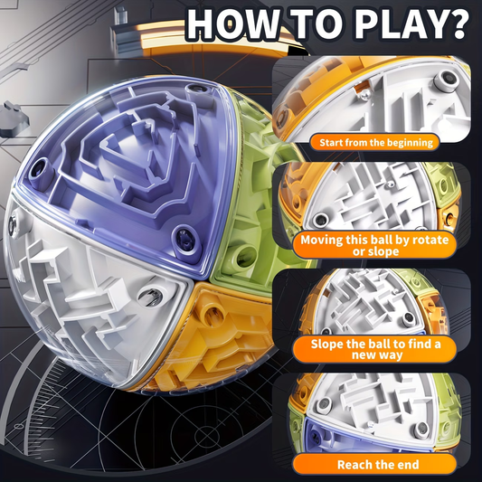 3D Brain Development Maze Cube