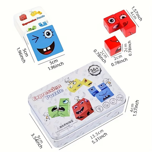 Joyful Face Pattern Blocks Game