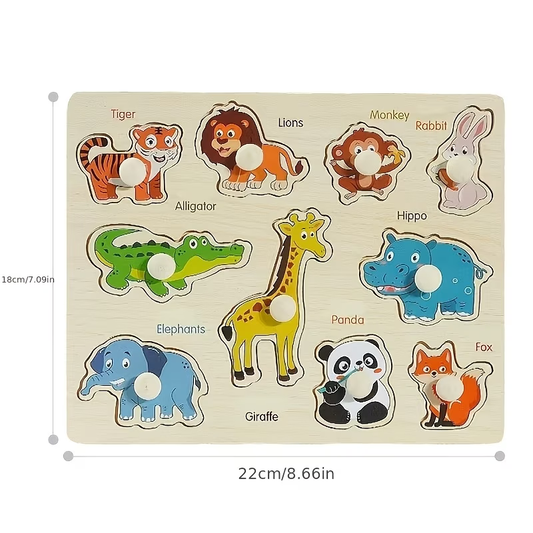 Wooden Shape Classification Puzzle