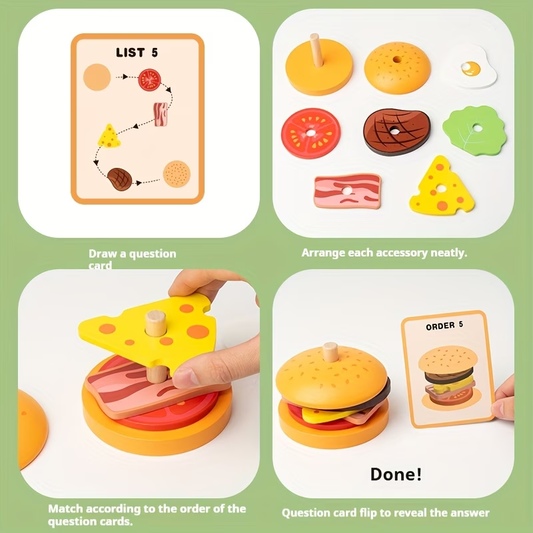 Wooden Sorting Stacking Toy