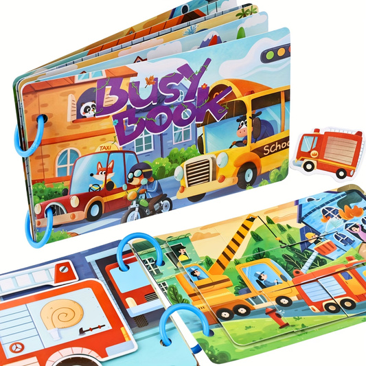 Traffic Themed Busy Book Toy