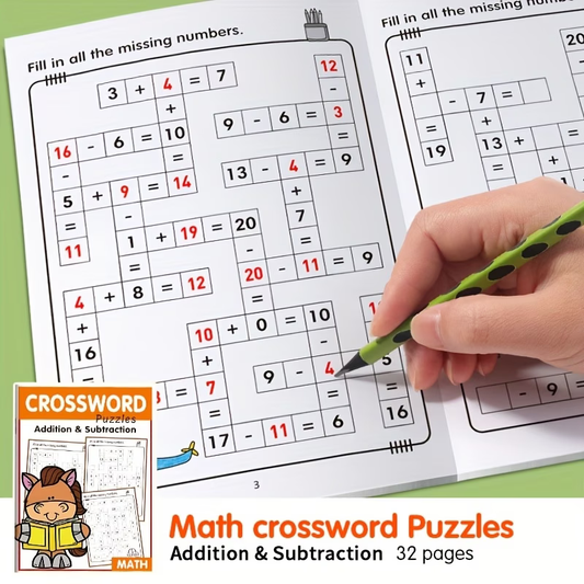 Math Crossword Puzzle Workbook