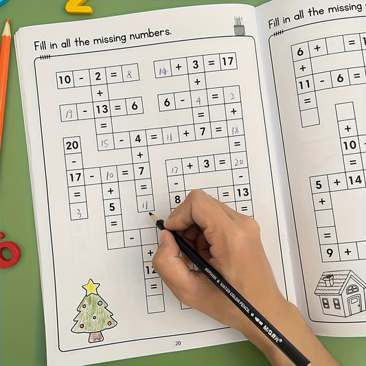 Math Crossword Puzzle Workbook