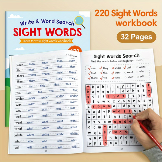 Kids Sight Words Activity Workbook