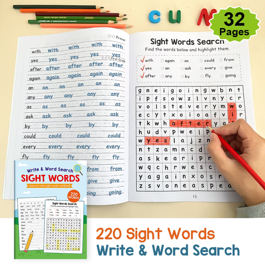 Kids Sight Words Activity Workbook