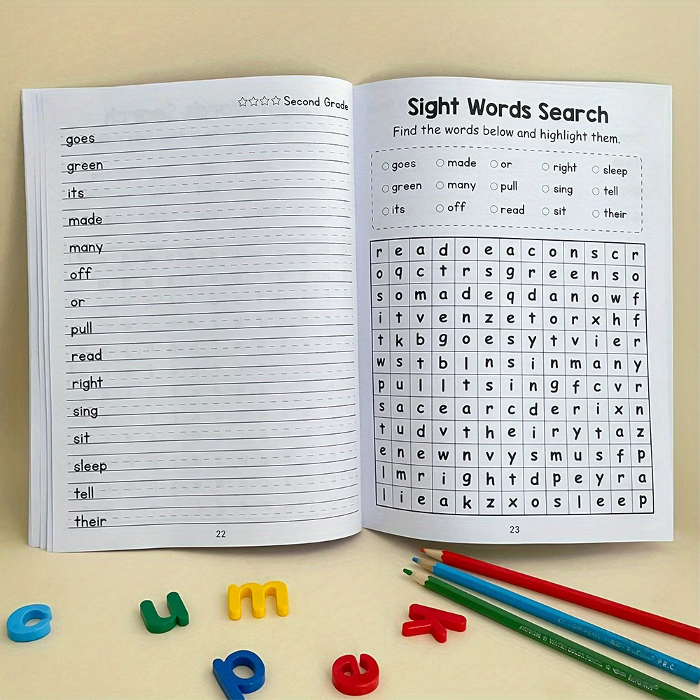 Kids Sight Words Activity Workbook