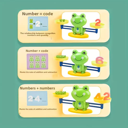 Froggy Balance Math Stacking Game
