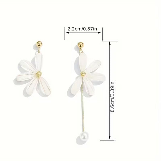 Daisy French Style Drop Earrings