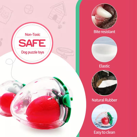 Strawberry Squeaky Pet Toy