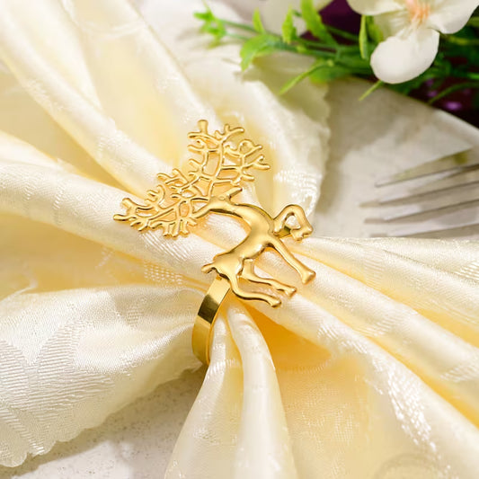 6pcs Christmas Reindeer Napkin Rings