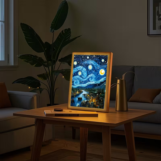 Van Gogh Starry Night LED Frame Light