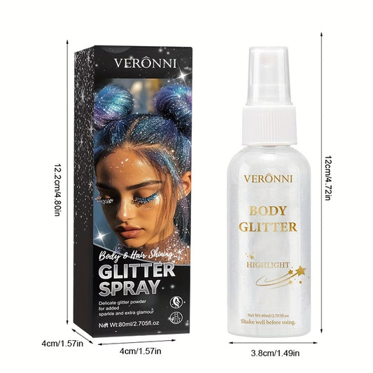 Colorful Glitter High-Gloss Spray