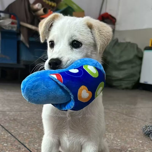 Squeaky Slipper Dog Toy