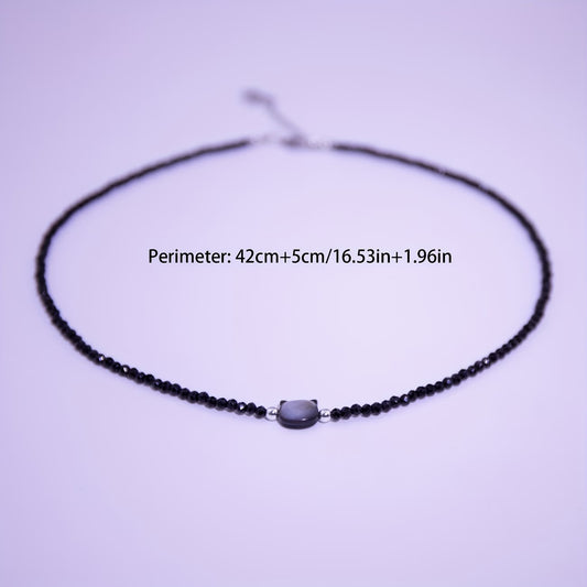 Natural Stone Cat Necklace