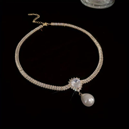 Teardrop Glass Necklace