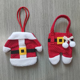 6pcs Santa Suit Cutlery Holders