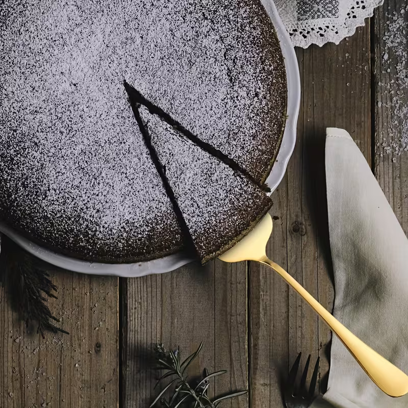 Stainless Steel Cake Spatula & Pizza Cutter Set