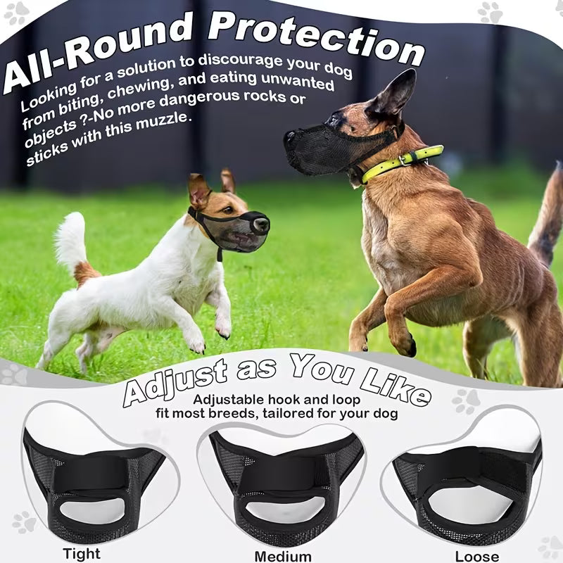 Soft Air Mesh Dog Muzzle