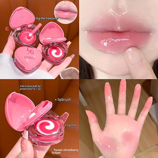 Heart-Shaped Dual-Tone Lip Mask
