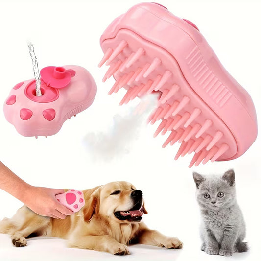Cat Paw 3-in-1 Electric Pet Steaming Brush