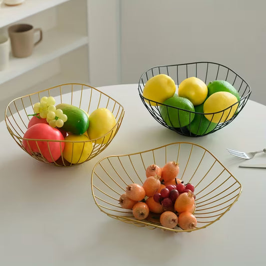 Elegant Iron Fruit Bowl