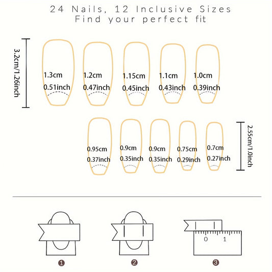 Sweet floral glossy ballet nails