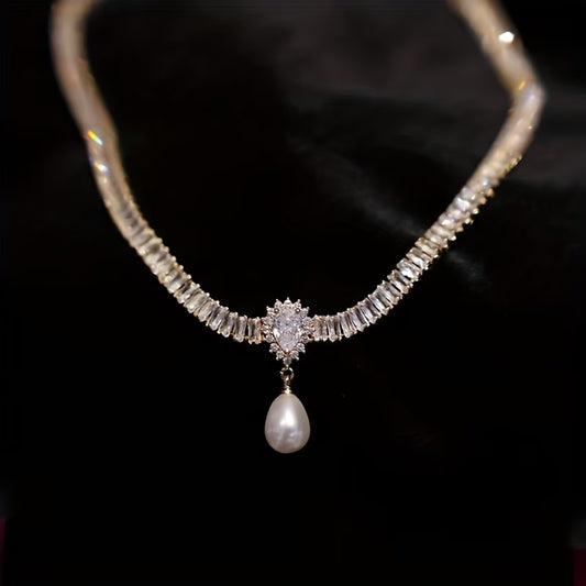 Teardrop Glass Necklace