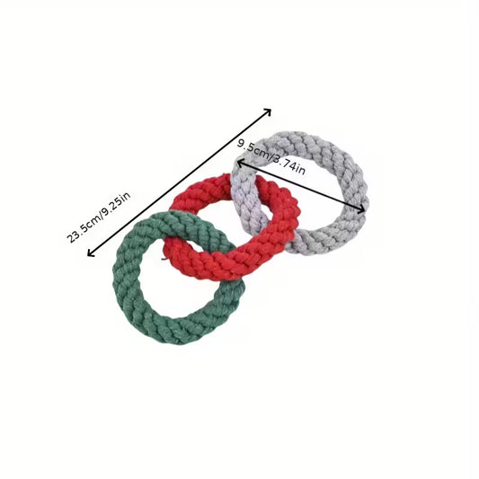 Colorful Donut Rope Pet Toy