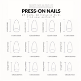 Simple love French almond nails