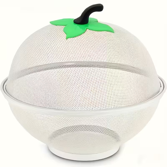 Apple-shaped Metal Mesh Fruit Basket