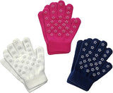 (4–11Y) Kids Winter Knit Gloves, 3 Pairs